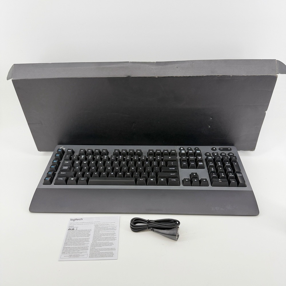 Logitech G613 Wireless Keyboard Gaming with dongle Tested and Working